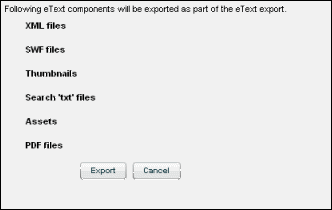 Export eText Content